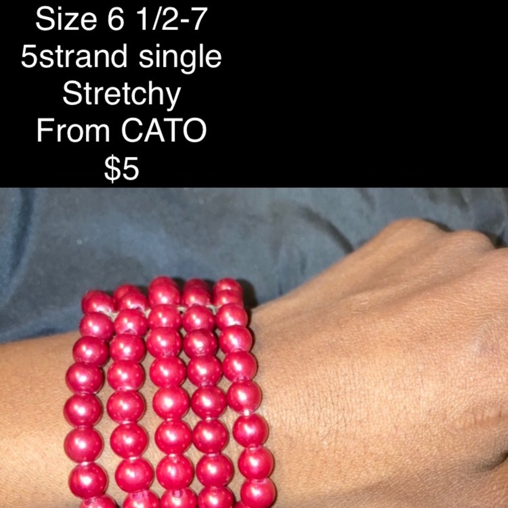 5 strand single stretchy bracelet